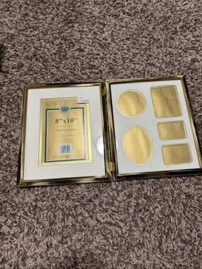 Vintage NEW Windsor Polished Brass Multi-Opening Frame - Gold